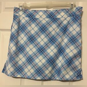 IZOD Women’s Golf Skort Blue Plaid Size 6